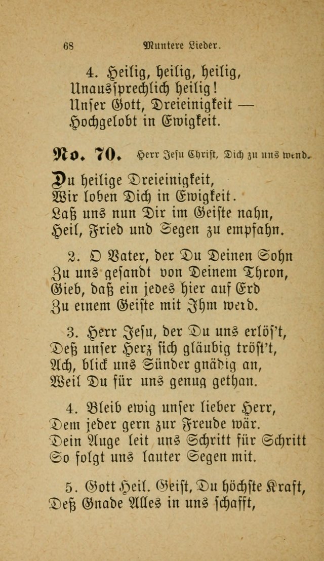 Muntere Lieder: Eine Sammlung der beliebtesten und brauchbarsten Gesänge für Sonntagsschulen und andere christlichen Versammlungen. 3. Aufl. page 73