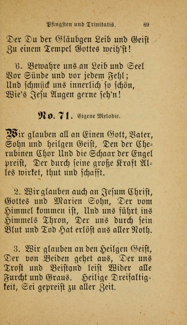 Muntere Lieder: Eine Sammlung der beliebtesten und brauchbarsten Gesänge für Sonntagsschulen und andere christlichen Versammlungen. 3. Aufl. page 74