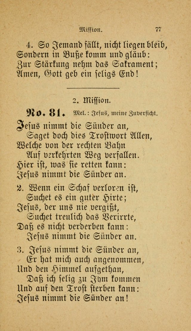 Muntere Lieder: Eine Sammlung der beliebtesten und brauchbarsten Gesänge für Sonntagsschulen und andere christlichen Versammlungen. 3. Aufl. page 82