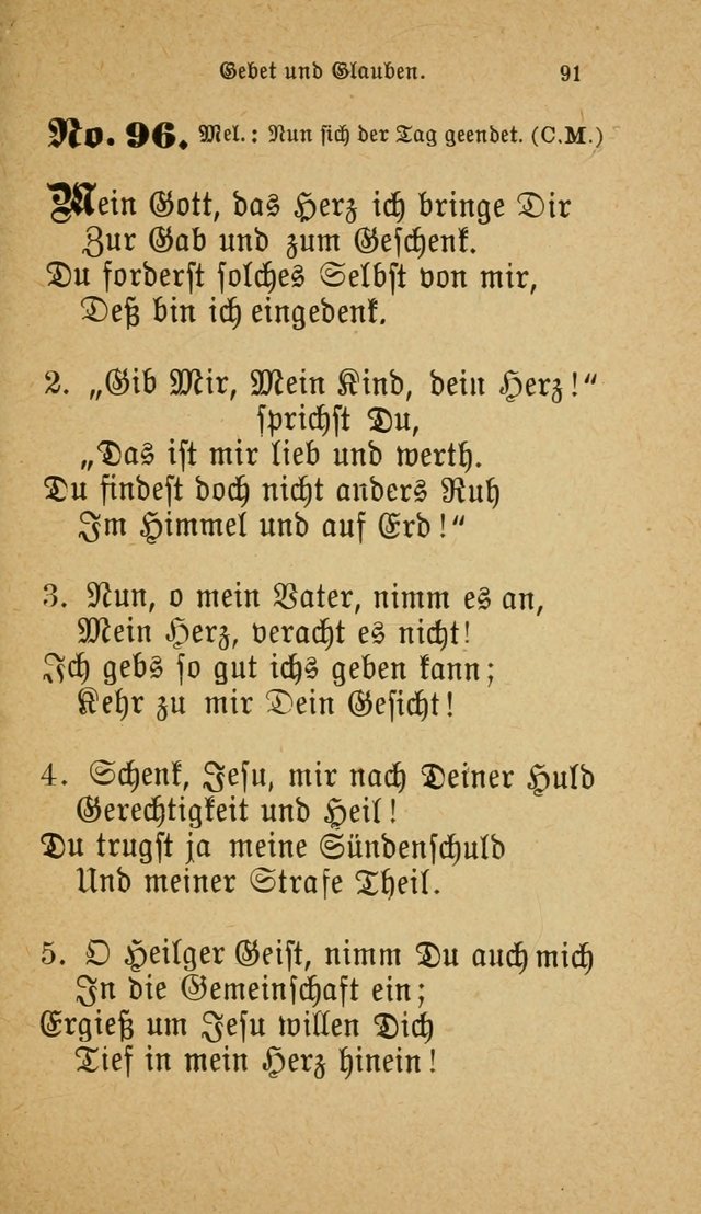 Muntere Lieder: Eine Sammlung der beliebtesten und brauchbarsten Gesänge für Sonntagsschulen und andere christlichen Versammlungen. 3. Aufl. page 96