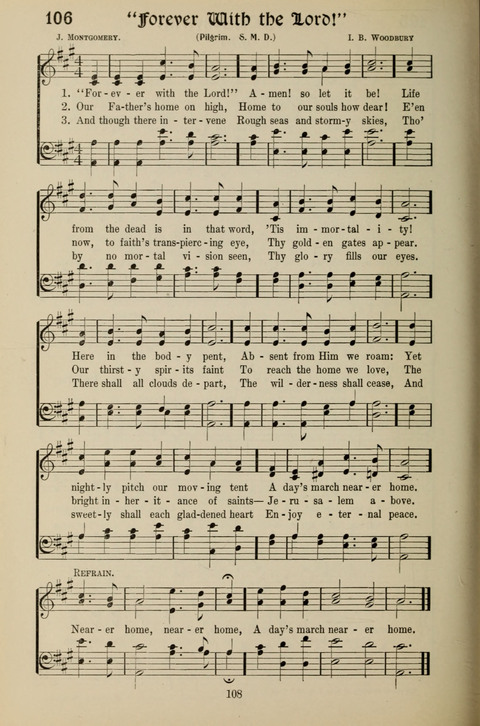 Messages of Love Hymn Book: for Gospel, Sunday School, Special Services and Home Singing page 106