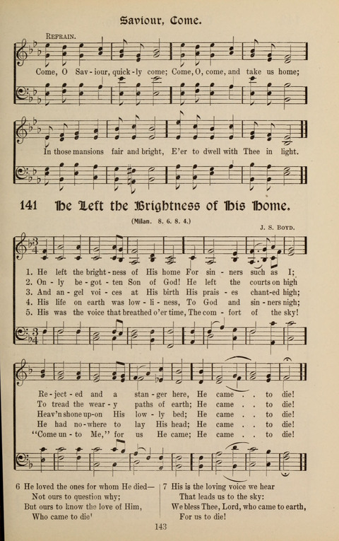 Messages of Love Hymn Book: for Gospel, Sunday School, Special Services and Home Singing page 141