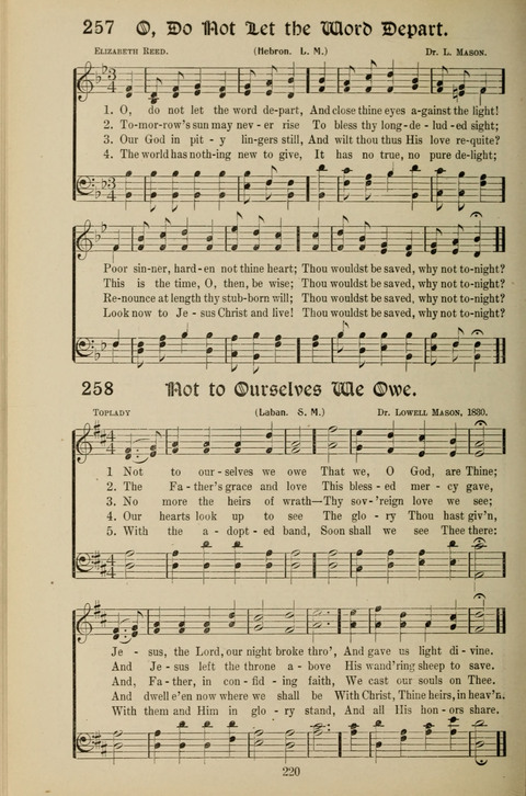 Messages of Love Hymn Book: for Gospel, Sunday School, Special Services and Home Singing page 218