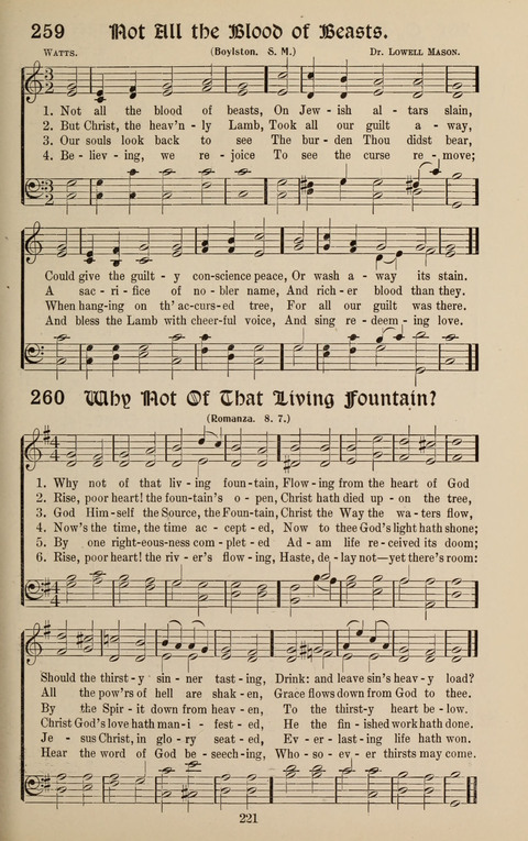 Messages of Love Hymn Book: for Gospel, Sunday School, Special Services and Home Singing page 219