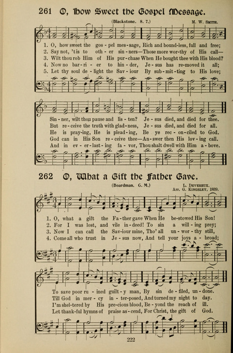 Messages of Love Hymn Book: for Gospel, Sunday School, Special Services and Home Singing page 220