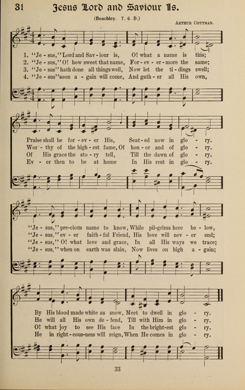 Messages of Love Hymn Book: for Gospel, Sunday School, Special Services and Home Singing page 31