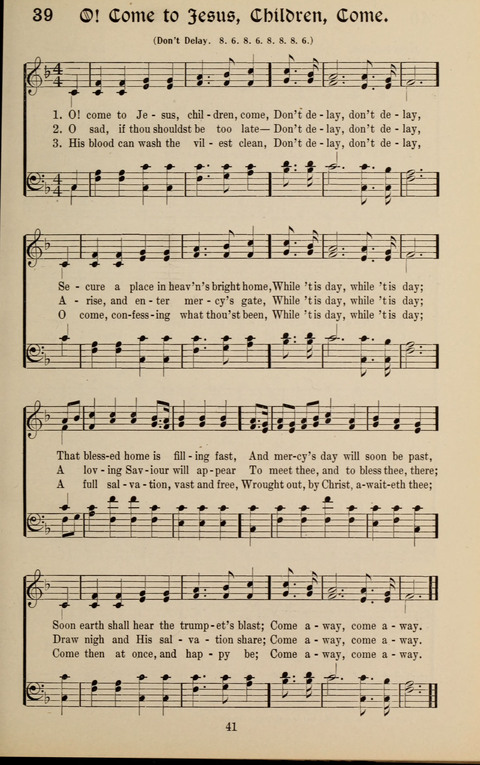 Messages of Love Hymn Book: for Gospel, Sunday School, Special Services and Home Singing page 39