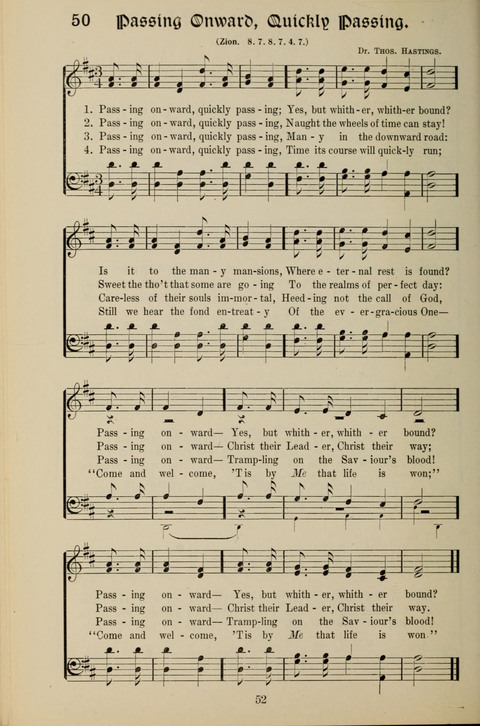 Messages of Love Hymn Book: for Gospel, Sunday School, Special Services and Home Singing page 50