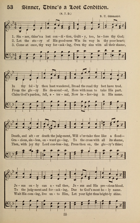 Messages of Love Hymn Book: for Gospel, Sunday School, Special Services and Home Singing page 53