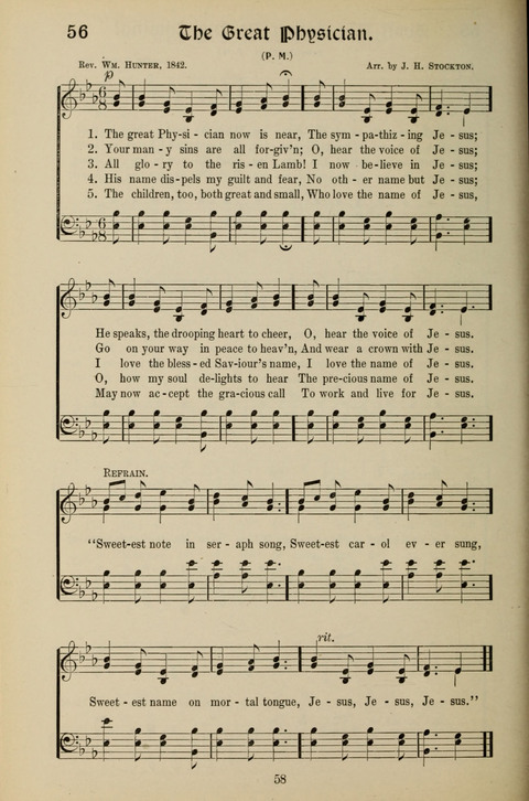 Messages of Love Hymn Book: for Gospel, Sunday School, Special Services and Home Singing page 56