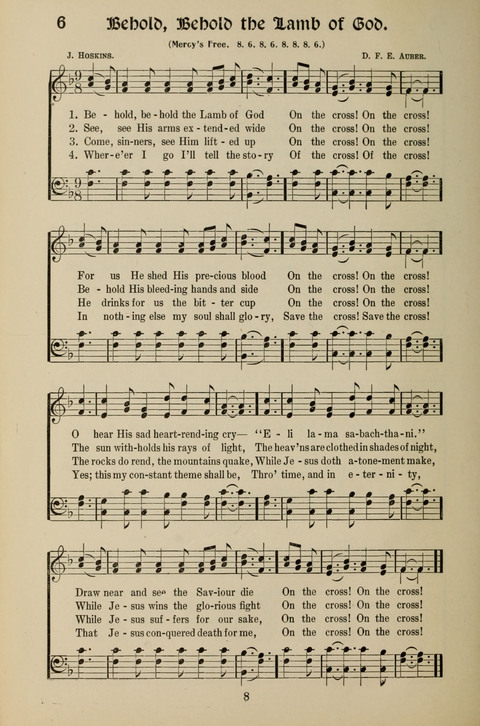 Messages of Love Hymn Book: for Gospel, Sunday School, Special Services and Home Singing page 6