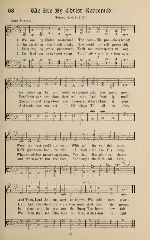 Messages of Love Hymn Book: for Gospel, Sunday School, Special Services and Home Singing page 63