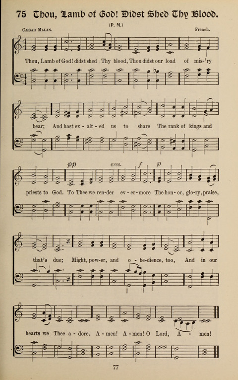 Messages of Love Hymn Book: for Gospel, Sunday School, Special Services and Home Singing page 75