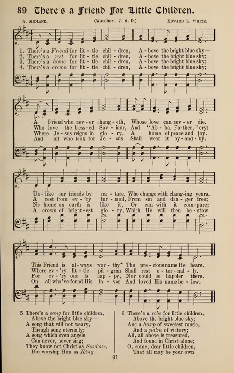 Messages of Love Hymn Book: for Gospel, Sunday School, Special Services and Home Singing page 89