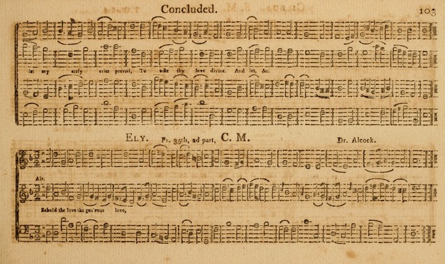 The Musical Olio: containing I. a concise introduction to the art of singing by note. II. a variety of psalms, tunes, hymns, and set pieces, selected principally from European authors... page 109