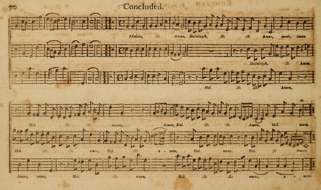 The Musical Olio: containing I. a concise introduction to the art of singing by note. II. a variety of psalms, tunes, hymns, and set pieces, selected principally from European authors... page 76