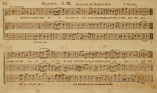 The Musical Olio: containing I. a concise introduction to the art of singing by note. II. a variety of psalms, tunes, hymns, and set pieces, selected principally from European authors... page 92