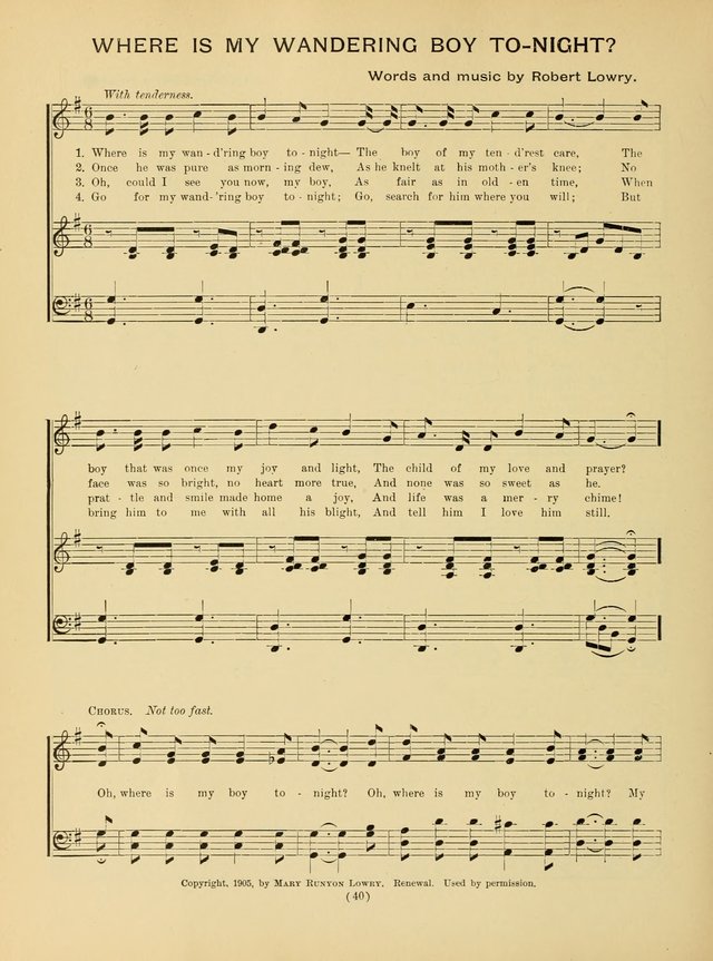 The Most Popular Hymns page 40