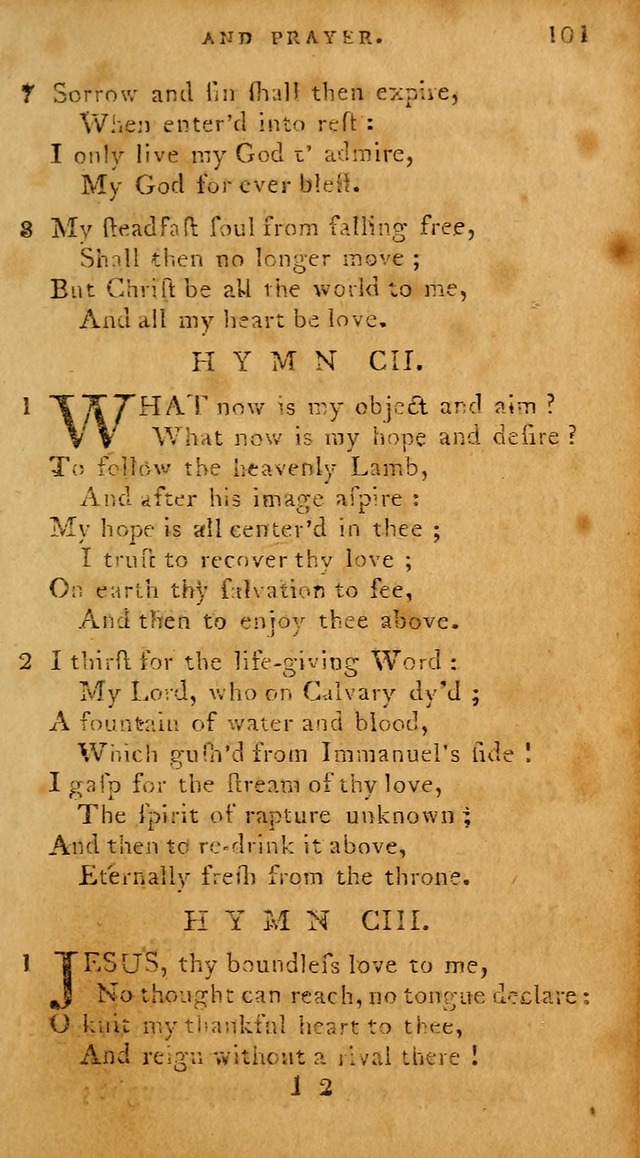 The Methodist Pocket Hymn-book, revised and improved: designed as a constant companion for the pious, of all denominations (30th ed.) page 101