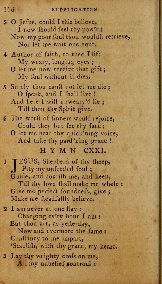 The Methodist Pocket Hymn-book, revised and improved: designed as a constant companion for the pious, of all denominations (30th ed.) page 116