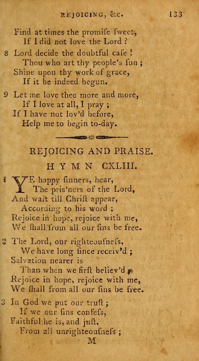 The Methodist Pocket Hymn-book, revised and improved: designed as a constant companion for the pious, of all denominations (30th ed.) page 133