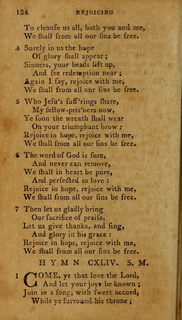 The Methodist Pocket Hymn-book, revised and improved: designed as a constant companion for the pious, of all denominations (30th ed.) page 134