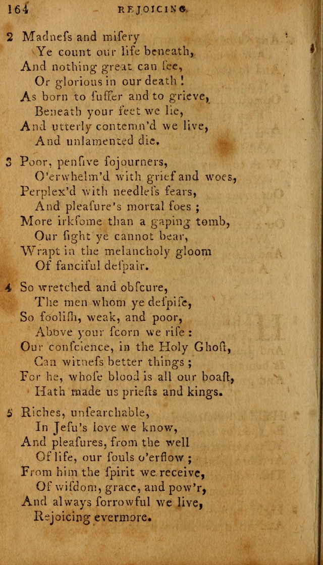 The Methodist Pocket Hymn-book, revised and improved: designed as a constant companion for the pious, of all denominations (30th ed.) page 164