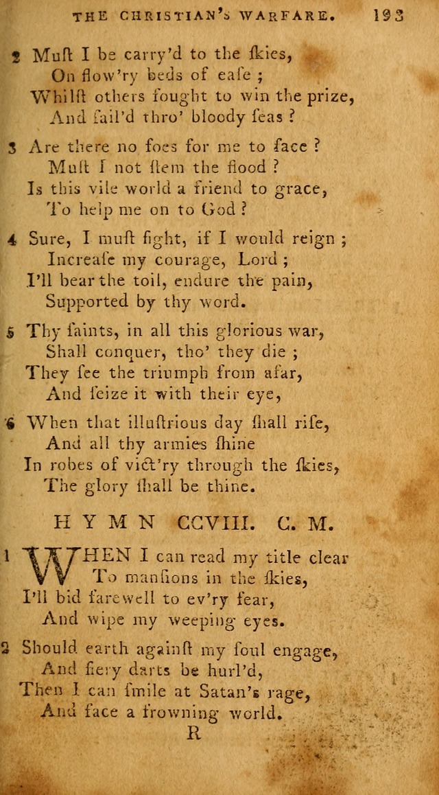 The Methodist Pocket Hymn-book, revised and improved: designed as a constant companion for the pious, of all denominations (30th ed.) page 193