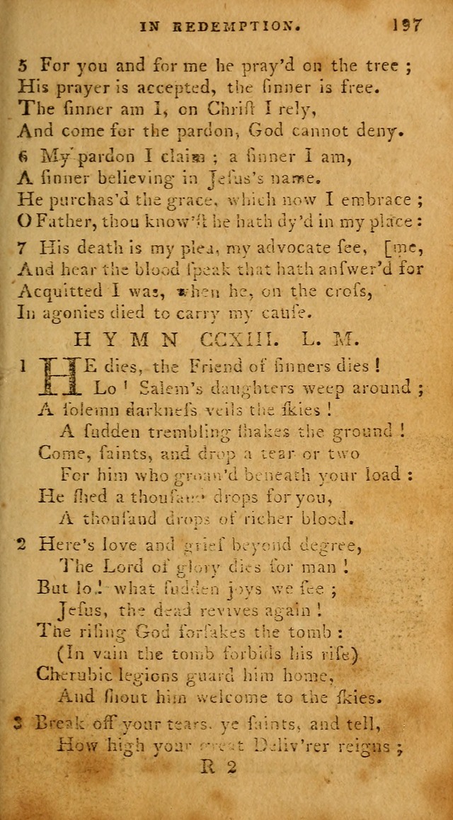 The Methodist Pocket Hymn-book, revised and improved: designed as a constant companion for the pious, of all denominations (30th ed.) page 197