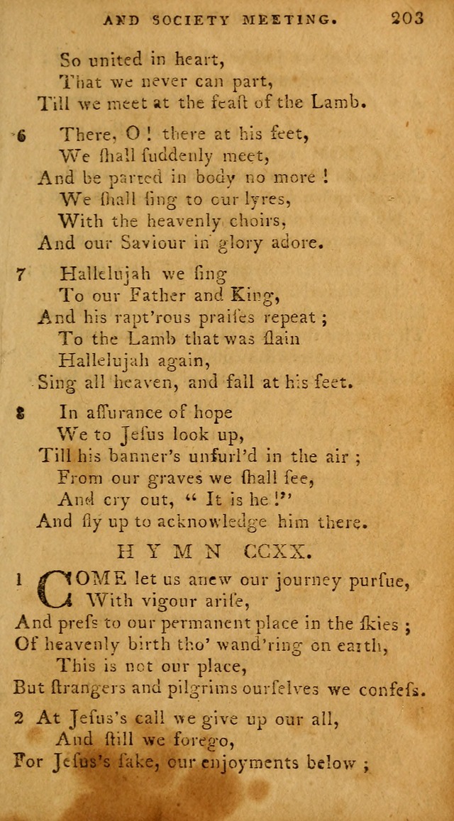 The Methodist Pocket Hymn-book, revised and improved: designed as a constant companion for the pious, of all denominations (30th ed.) page 203