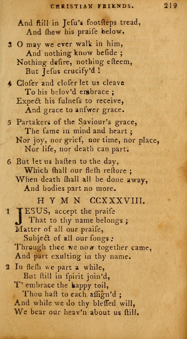 The Methodist Pocket Hymn-book, revised and improved: designed as a constant companion for the pious, of all denominations (30th ed.) page 219