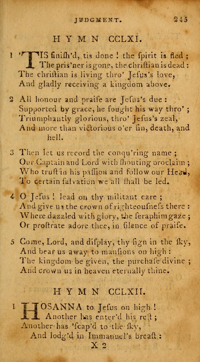 The Methodist Pocket Hymn-book, revised and improved: designed as a constant companion for the pious, of all denominations (30th ed.) page 245