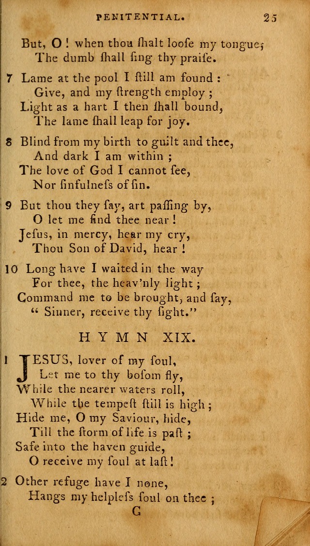 The Methodist Pocket Hymn-book, revised and improved: designed as a constant companion for the pious, of all denominations (30th ed.) page 25