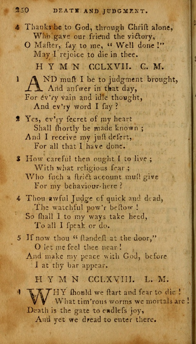 The Methodist Pocket Hymn-book, revised and improved: designed as a constant companion for the pious, of all denominations (30th ed.) page 250