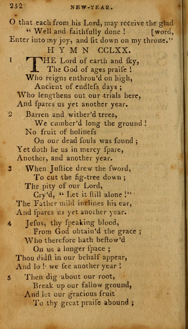 The Methodist Pocket Hymn-book, revised and improved: designed as a constant companion for the pious, of all denominations (30th ed.) page 252