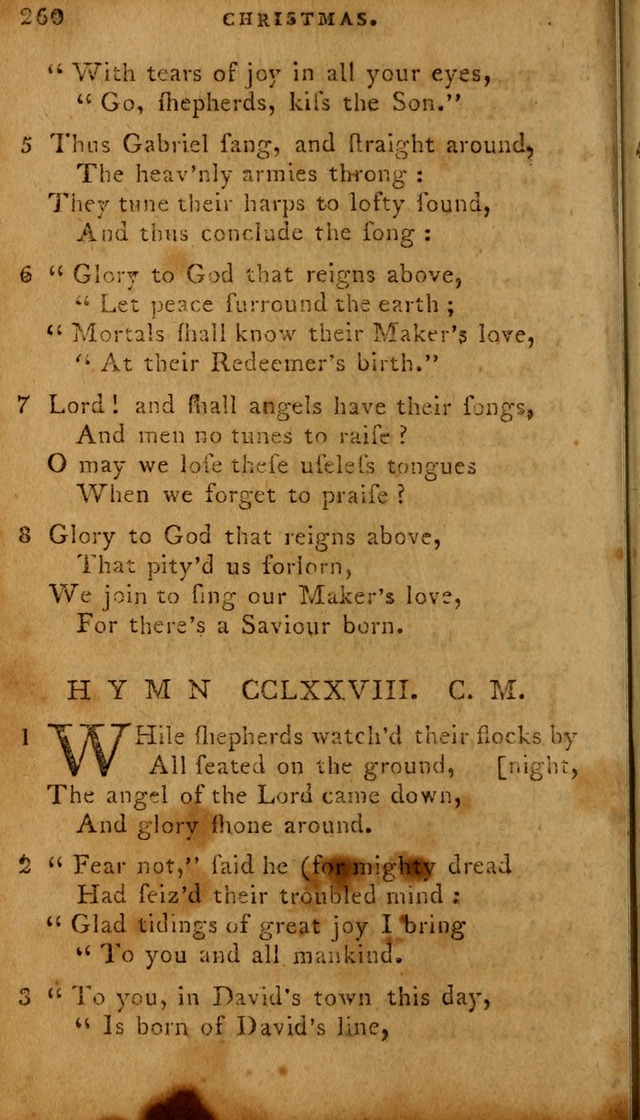 The Methodist Pocket Hymn-book, revised and improved: designed as a constant companion for the pious, of all denominations (30th ed.) page 260