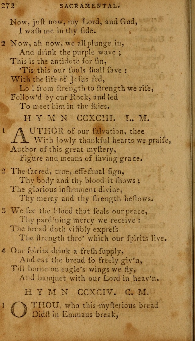 The Methodist Pocket Hymn-book, revised and improved: designed as a constant companion for the pious, of all denominations (30th ed.) page 272