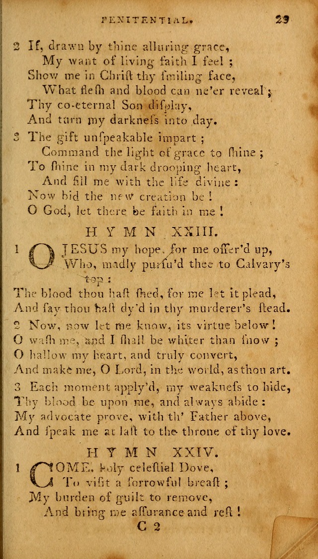 The Methodist Pocket Hymn-book, revised and improved: designed as a constant companion for the pious, of all denominations (30th ed.) page 29