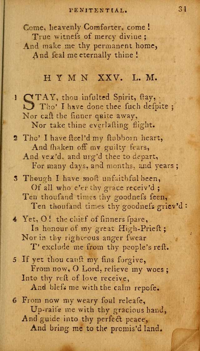 The Methodist Pocket Hymn-book, revised and improved: designed as a constant companion for the pious, of all denominations (30th ed.) page 31