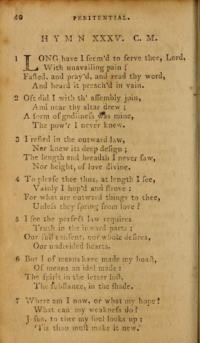 The Methodist Pocket Hymn-book, revised and improved: designed as a constant companion for the pious, of all denominations (30th ed.) page 40