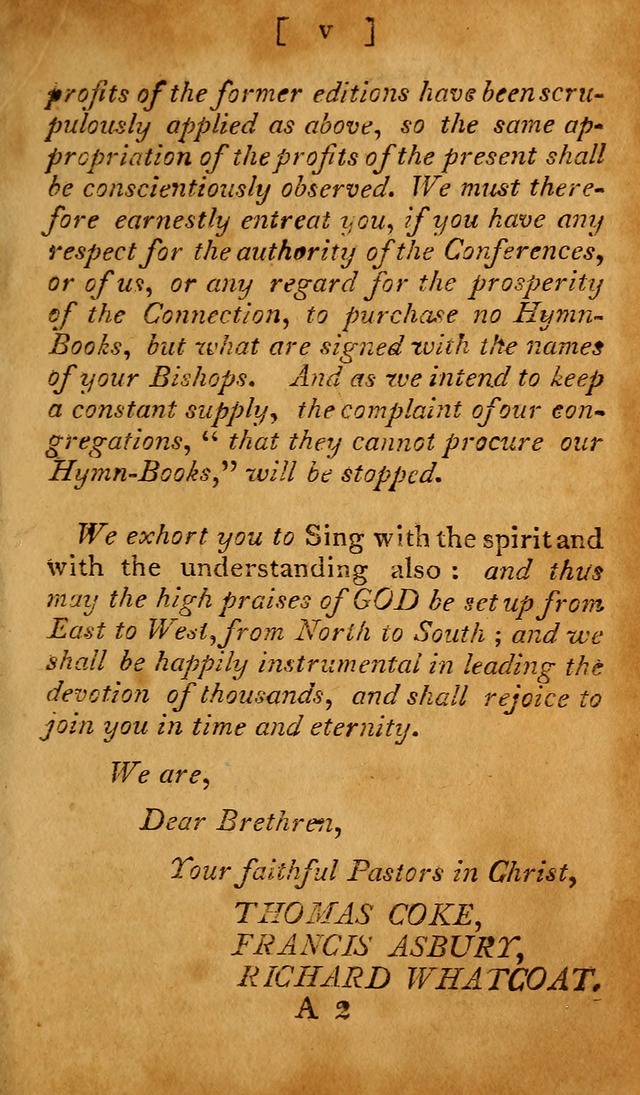 The Methodist Pocket Hymn-book, revised and improved: designed as a constant companion for the pious, of all denominations (30th ed.) page 5