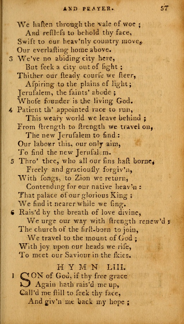 The Methodist Pocket Hymn-book, revised and improved: designed as a constant companion for the pious, of all denominations (30th ed.) page 57