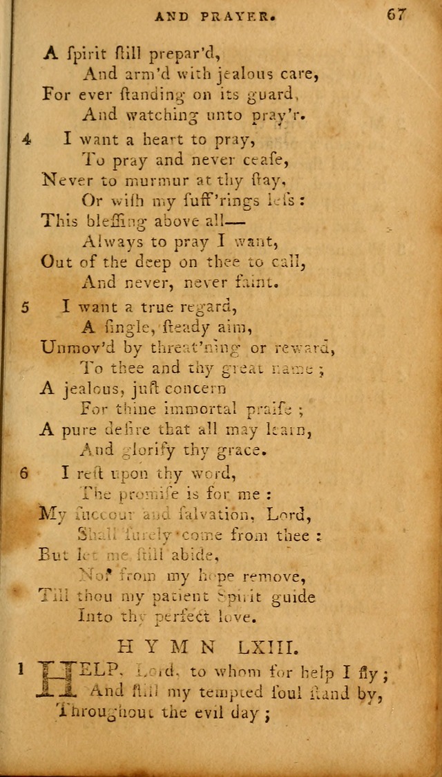 The Methodist Pocket Hymn-book, revised and improved: designed as a constant companion for the pious, of all denominations (30th ed.) page 67