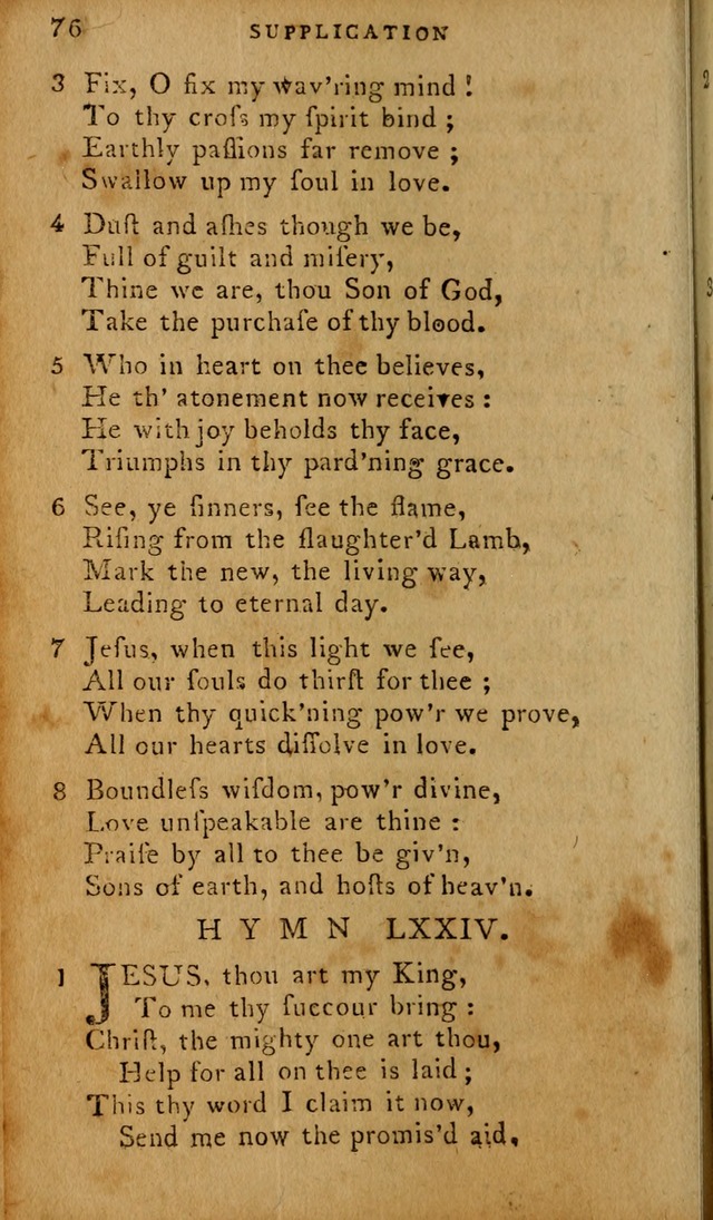 The Methodist Pocket Hymn-book, revised and improved: designed as a constant companion for the pious, of all denominations (30th ed.) page 76