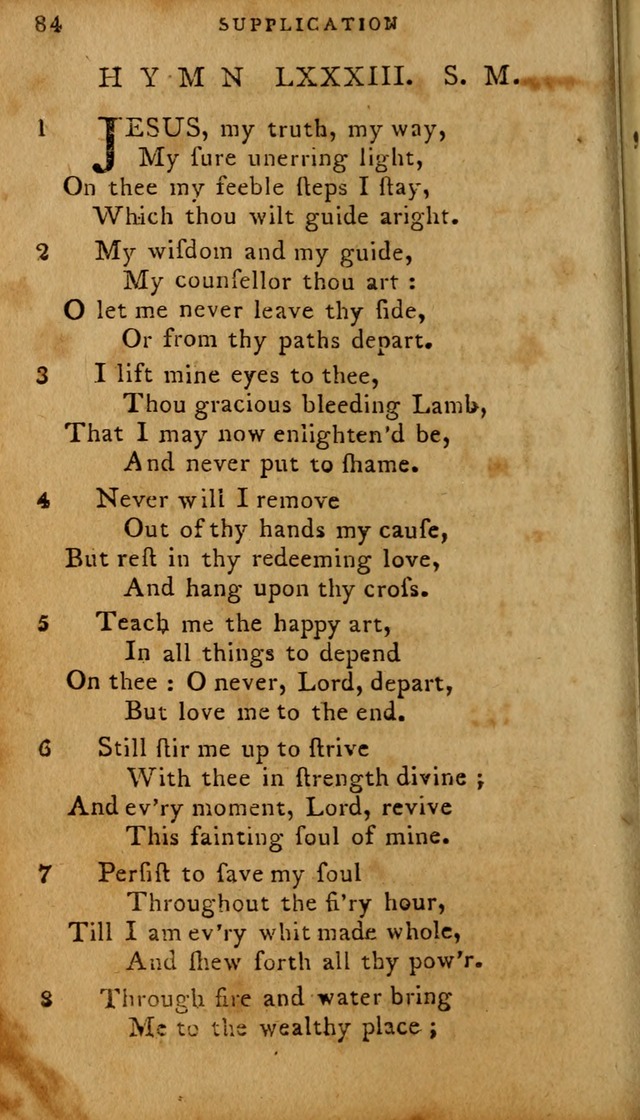 The Methodist Pocket Hymn-book, revised and improved: designed as a constant companion for the pious, of all denominations (30th ed.) page 84