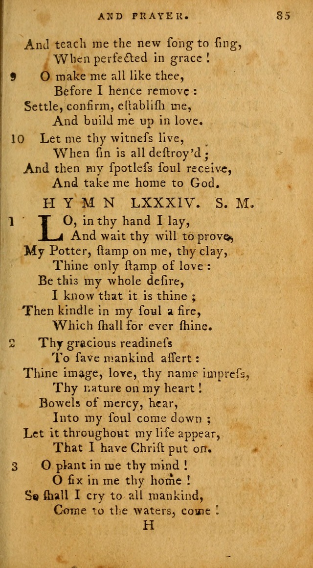 The Methodist Pocket Hymn-book, revised and improved: designed as a constant companion for the pious, of all denominations (30th ed.) page 85