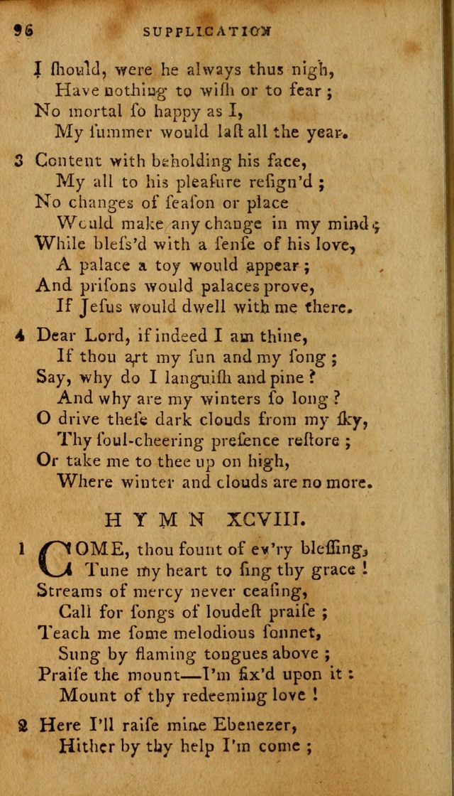 The Methodist Pocket Hymn-book, revised and improved: designed as a constant companion for the pious, of all denominations (30th ed.) page 96