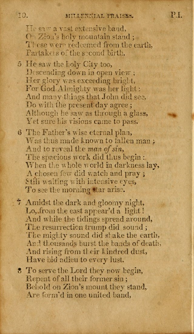 Millennial Praises: containing a collection of gospel hymns, in four parts; adapted to the day of Christ