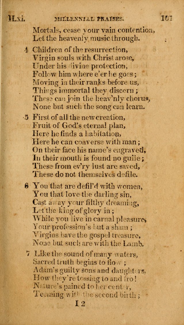 Millennial Praises: containing a collection of gospel hymns, in four parts; adapted to the day of Christ