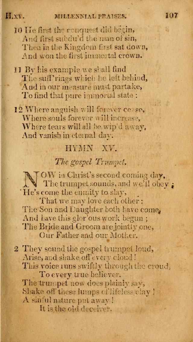 Millennial Praises: containing a collection of gospel hymns, in four parts; adapted to the day of Christ